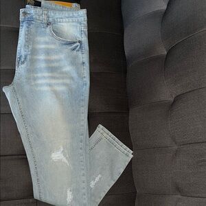 Stylish Light Blue Skinny Jeans for Men